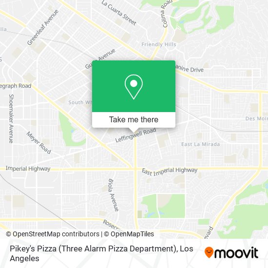 Pikey's Pizza (Three Alarm Pizza Department) map