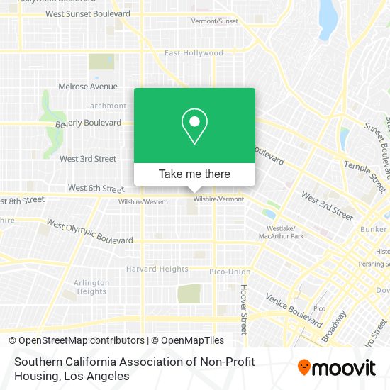 Southern California Association of Non-Profit Housing map