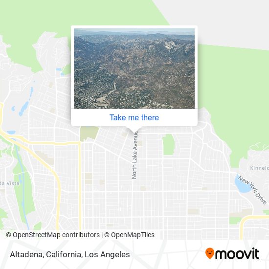 Mapa de Altadena, California