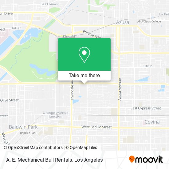 A. E. Mechanical Bull Rentals map