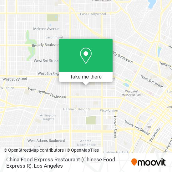Mapa de China Food Express Restaurant (Chinese Food Express R)