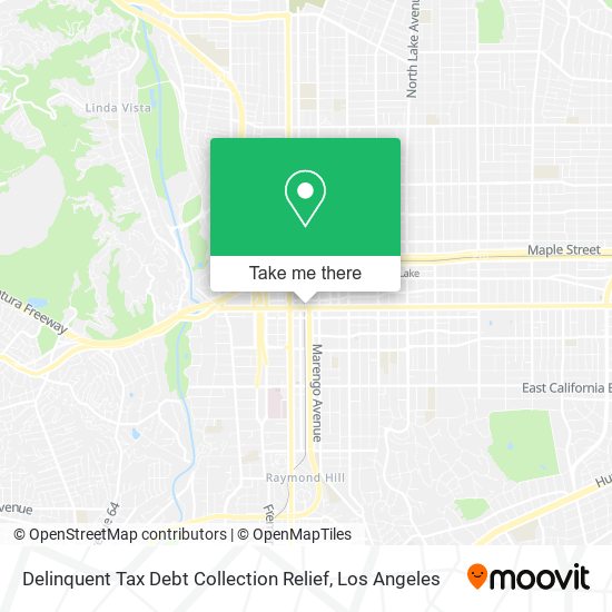 Delinquent Tax Debt Collection Relief map