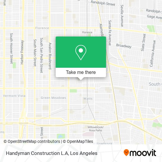 Handyman Construction L.A map