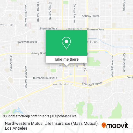 Northwestern Mutual Life Insurance (Mass Mutual) map