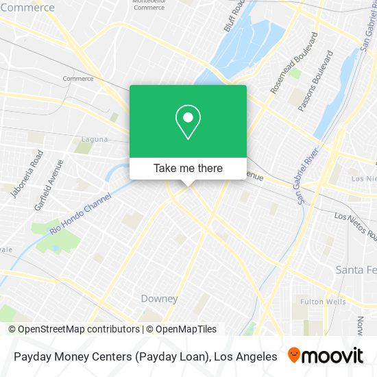 Payday Money Centers (Payday Loan) map