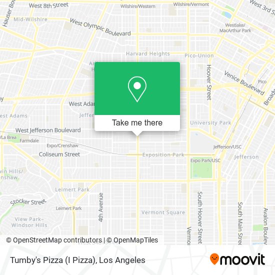 Tumby's Pizza (I Pizza) map