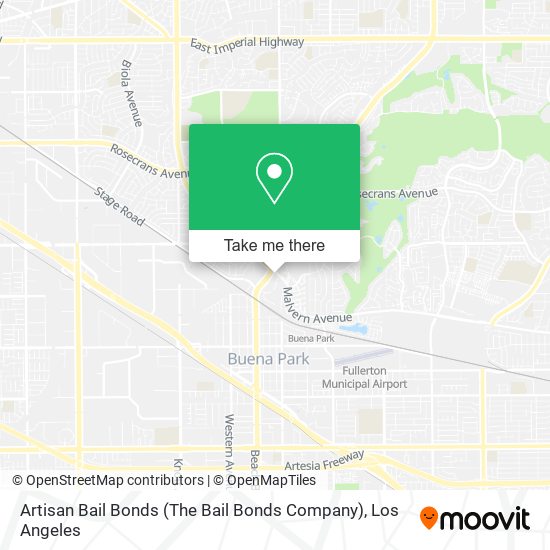 Artisan Bail Bonds (The Bail Bonds Company) map