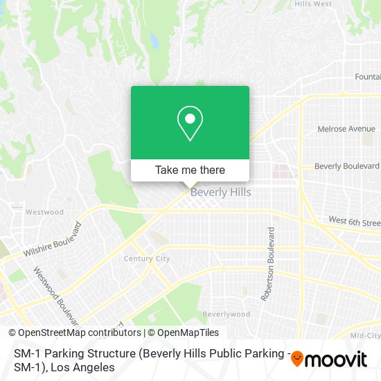 SM-1 Parking Structure (Beverly Hills Public Parking - SM-1) map
