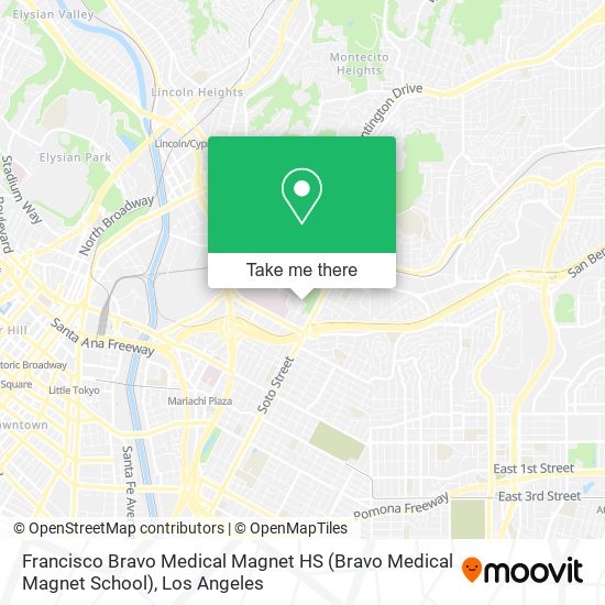 Mapa de Francisco Bravo Medical Magnet HS (Bravo Medical Magnet School)