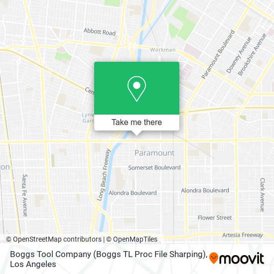 Mapa de Boggs Tool Company (Boggs TL Proc File Sharping)