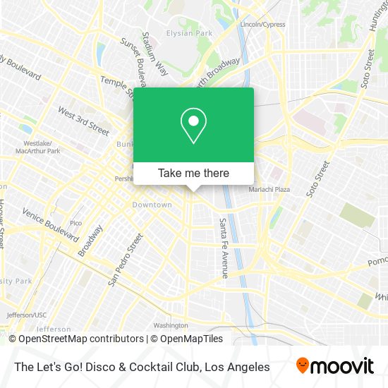 The Let's Go! Disco & Cocktail Club map