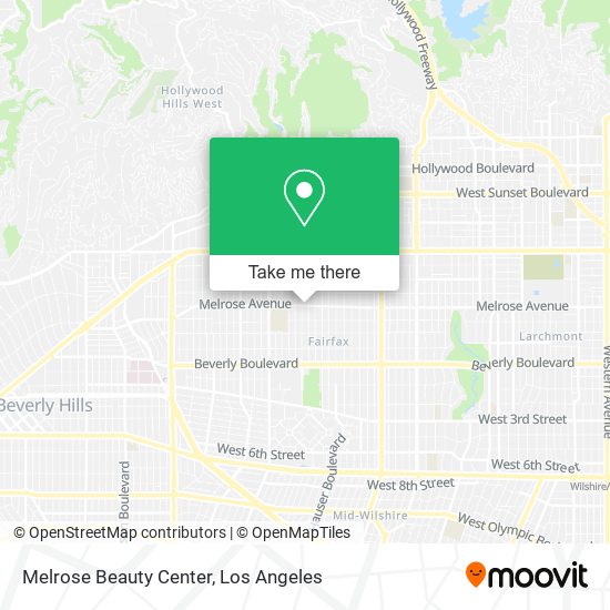 Melrose Beauty Center map