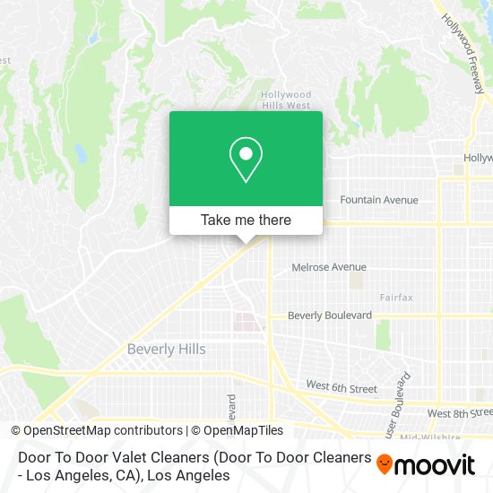Door To Door Valet Cleaners (Door To Door Cleaners - Los Angeles, CA) map