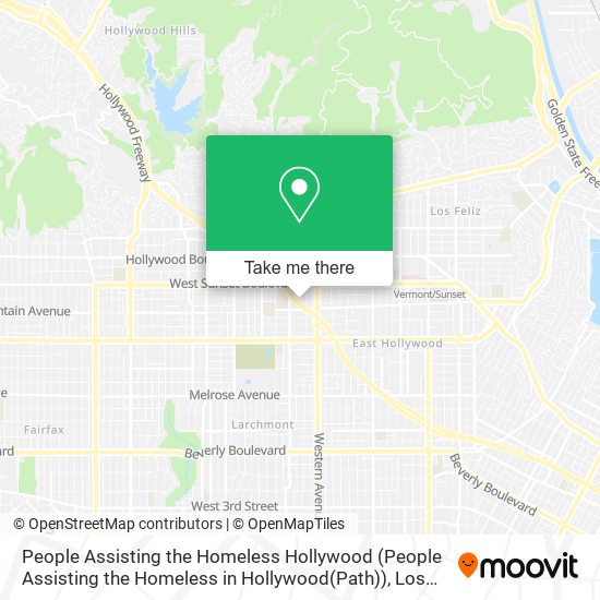 People Assisting the Homeless Hollywood (People Assisting the Homeless in Hollywood(Path)) map