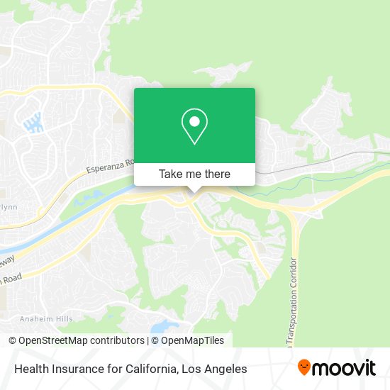 Mapa de Health Insurance for California