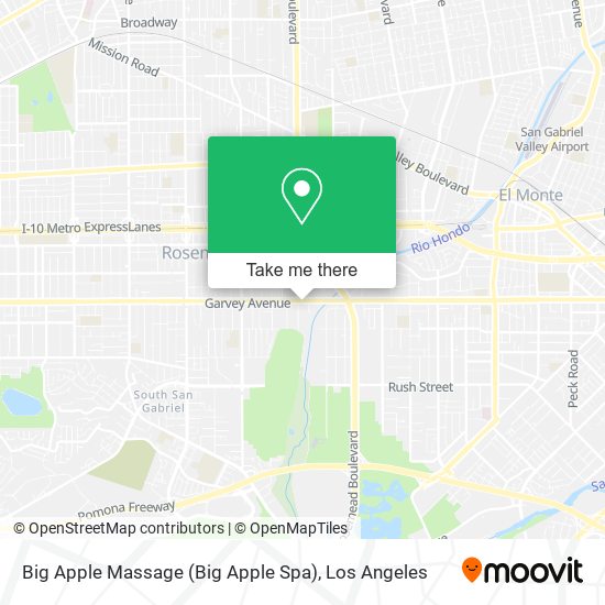 Mapa de Big Apple Massage (Big Apple Spa)