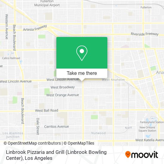 Linbrook Pizzaria and Grill (Linbrook Bowling Center) map