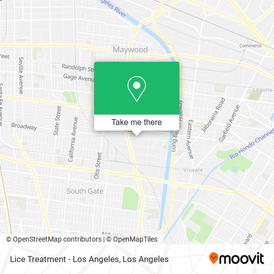 Mapa de Lice Treatment - Los Angeles