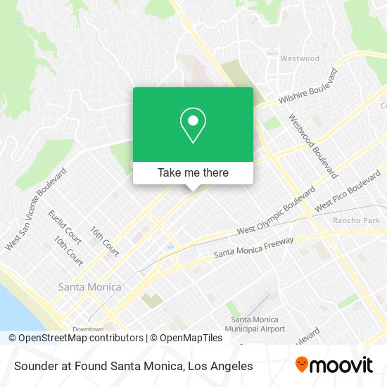 Sounder at Found Santa Monica map
