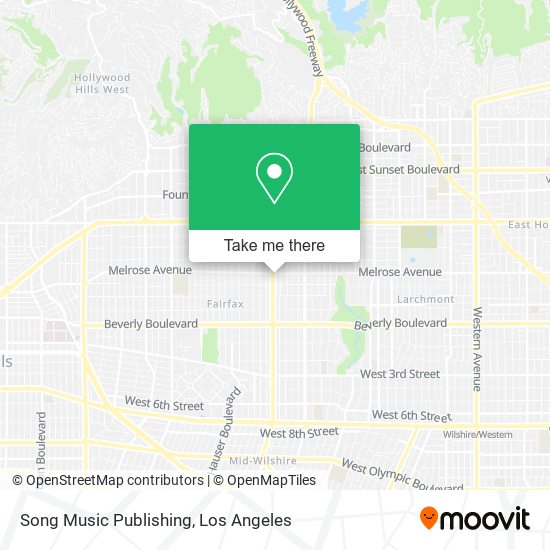 Mapa de Song Music Publishing