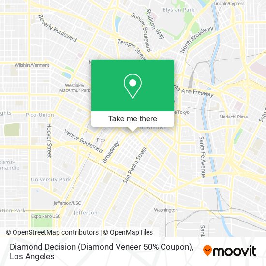 Mapa de Diamond Decision (Diamond Veneer 50% Coupon)