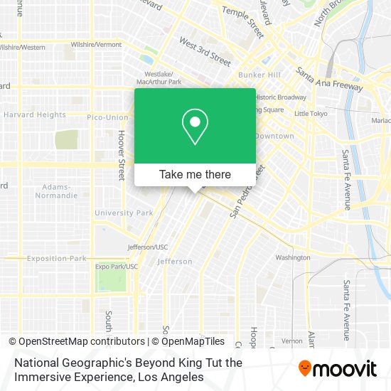 National Geographic's Beyond King Tut the Immersive Experience map