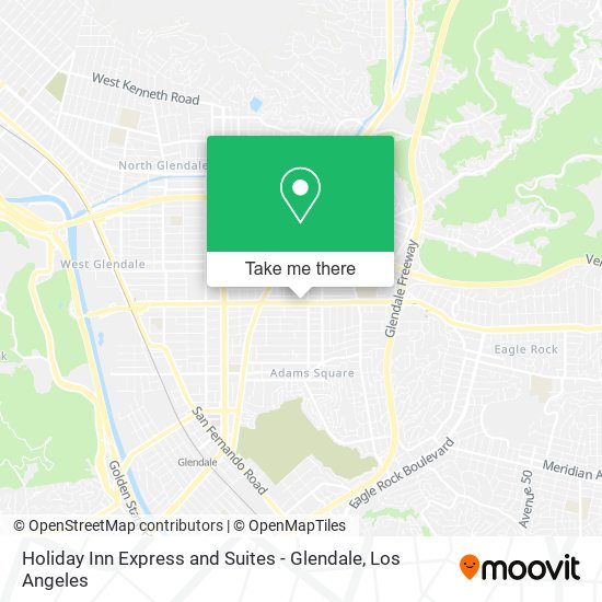 Holiday Inn Express and Suites - Glendale map