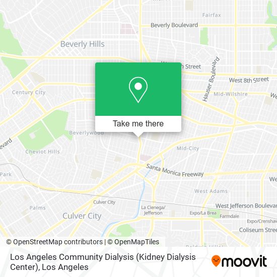 Mapa de Los Angeles Community Dialysis (Kidney Dialysis Center)