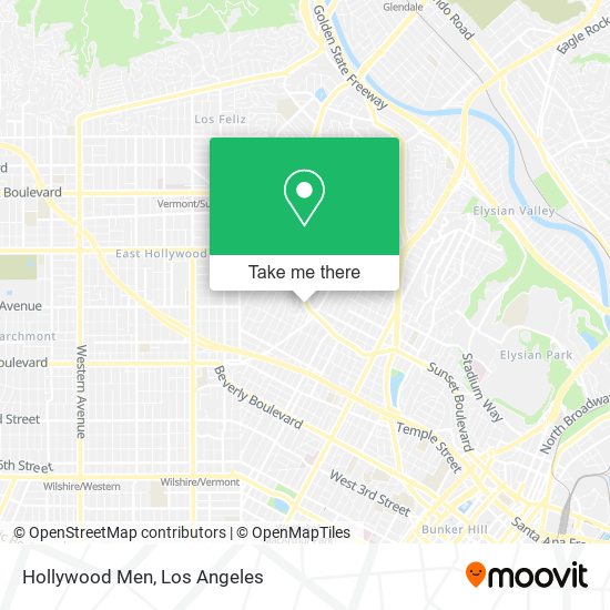 Hollywood Men map