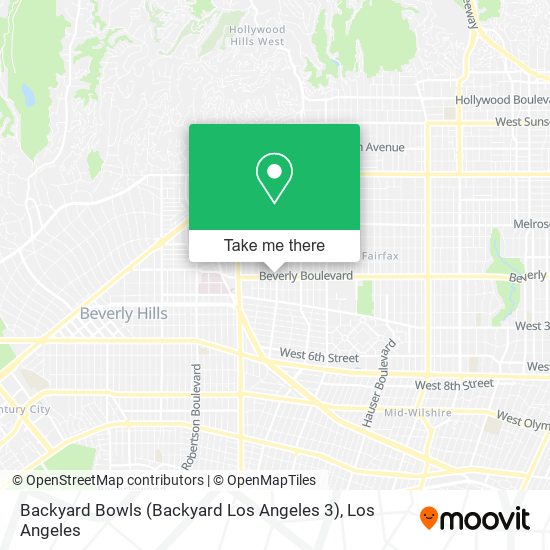Mapa de Backyard Bowls (Backyard Los Angeles 3)