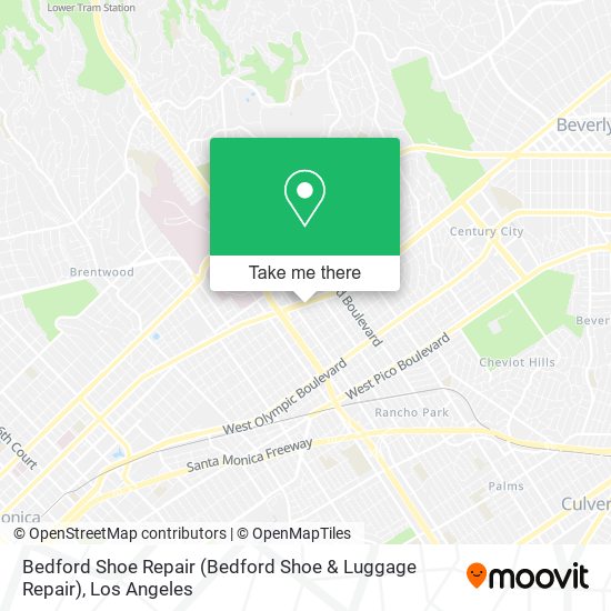 Bedford Shoe Repair map