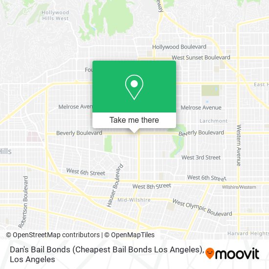 Mapa de Dan's Bail Bonds (Cheapest Bail Bonds Los Angeles)