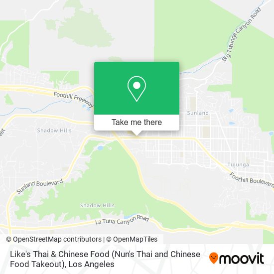 Mapa de Like's Thai & Chinese Food (Nun's Thai and Chinese Food Takeout)