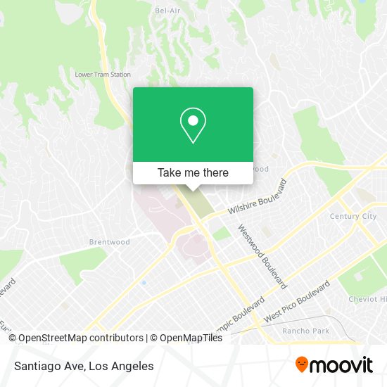 Santiago Ave map