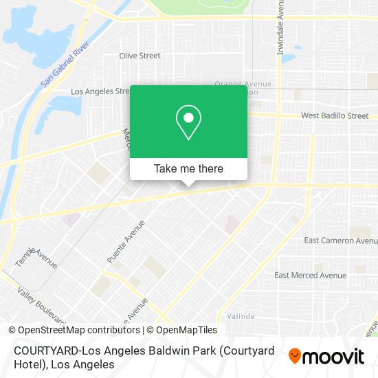 COURTYARD-Los Angeles Baldwin Park (Courtyard Hotel) map