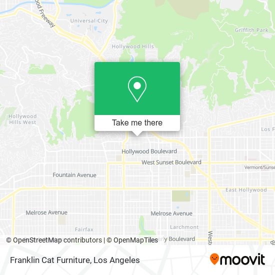 Franklin Cat Furniture map