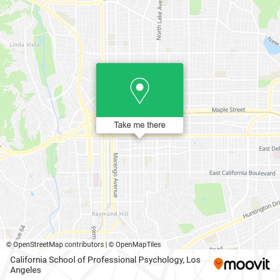 California School of Professional Psychology map