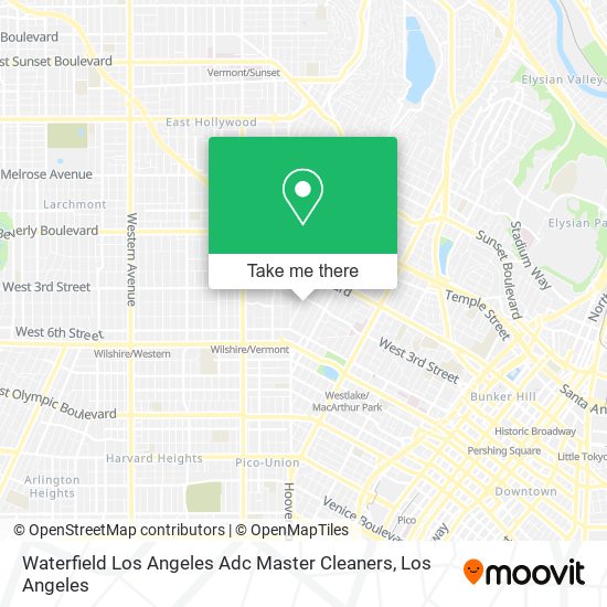 Mapa de Waterfield Los Angeles Adc Master Cleaners