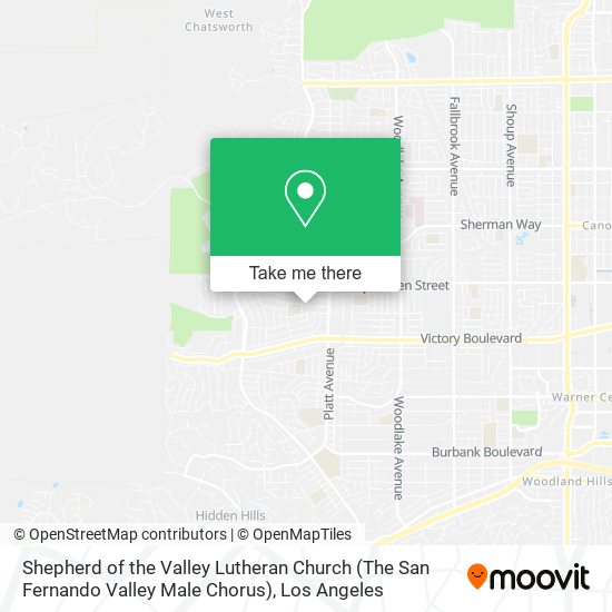 Shepherd of the Valley Lutheran Church (The San Fernando Valley Male Chorus) map