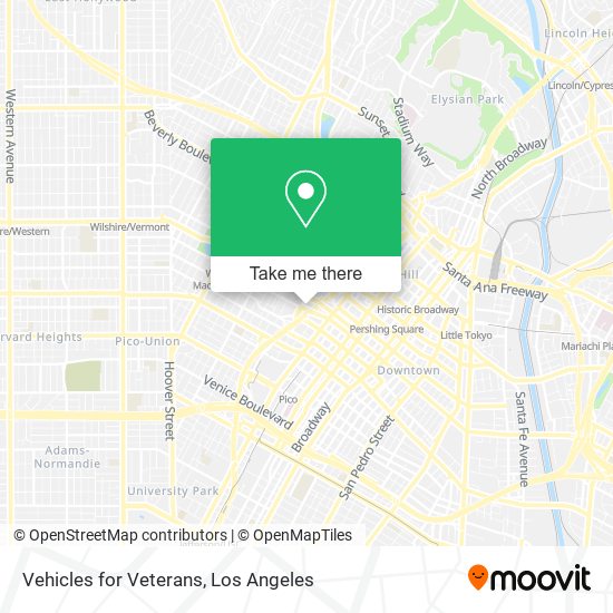 Vehicles for Veterans map