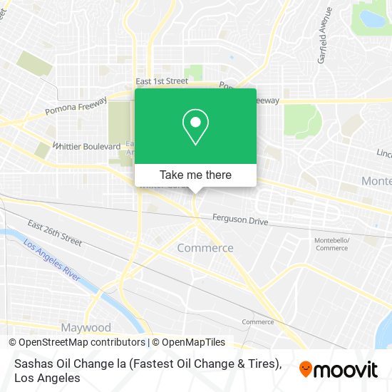 Mapa de Sashas Oil Change la (Fastest Oil Change & Tires)