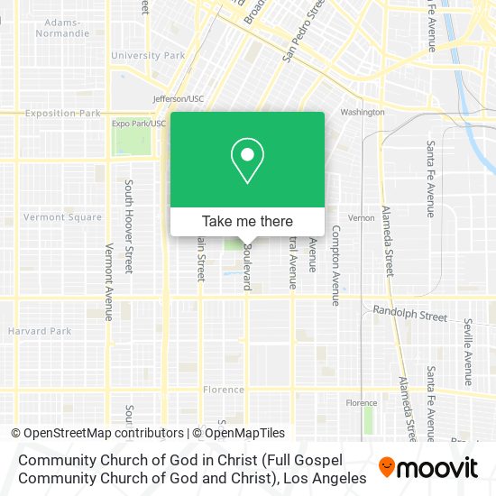 Mapa de Community Church of God in Christ (Full Gospel Community Church of God and Christ)