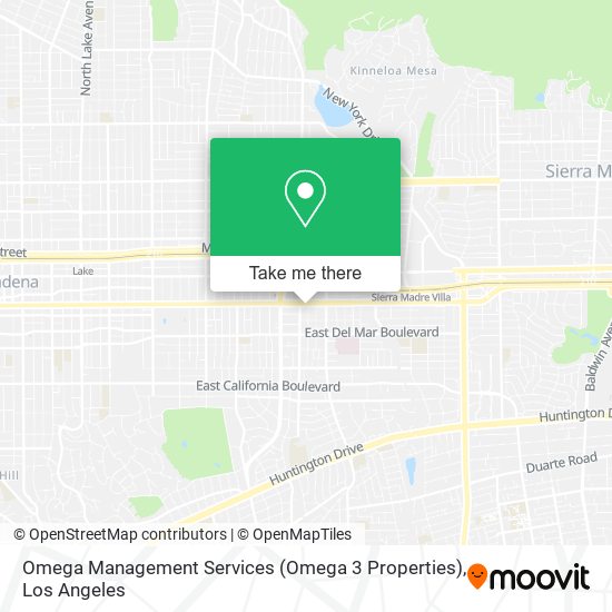 Mapa de Omega Management Services (Omega 3 Properties)