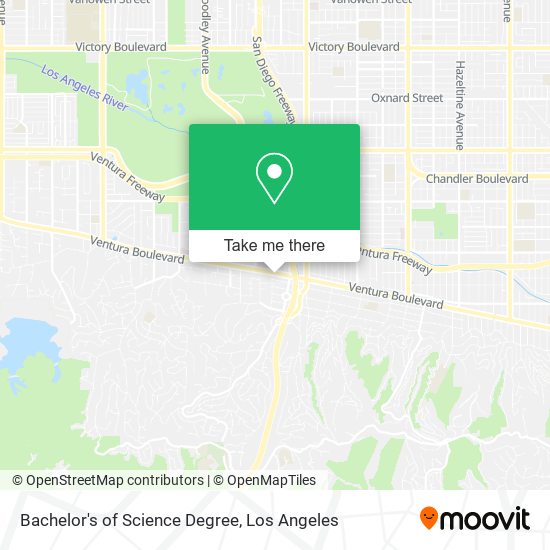 Bachelor's of Science Degree map