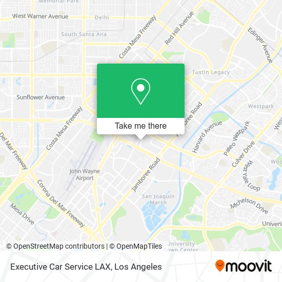 Executive Car Service LAX map