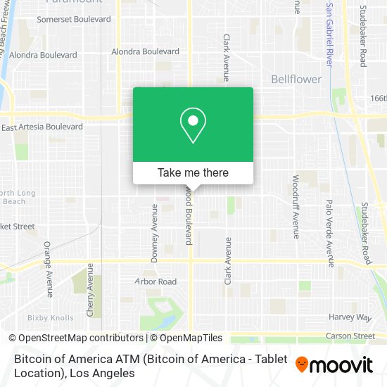 Bitcoin of America ATM (Bitcoin of America - Tablet Location) map