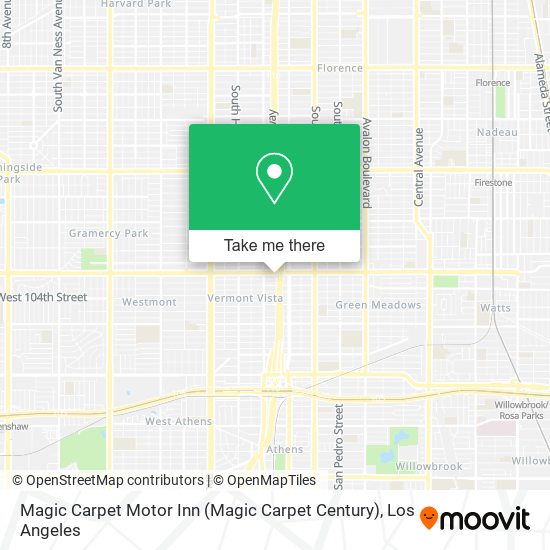 Mapa de Magic Carpet Motor Inn (Magic Carpet Century)