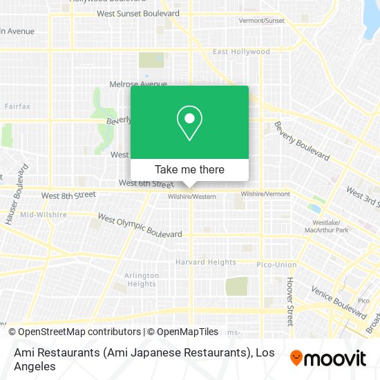 Mapa de Ami Restaurants (Ami Japanese Restaurants)