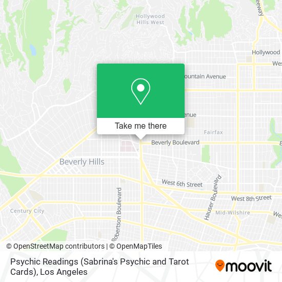 Mapa de Psychic Readings (Sabrina's Psychic and Tarot Cards)