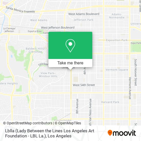 Lblla (Lady Between the Lines Los Angeles Art Foundation - LBL La.) map